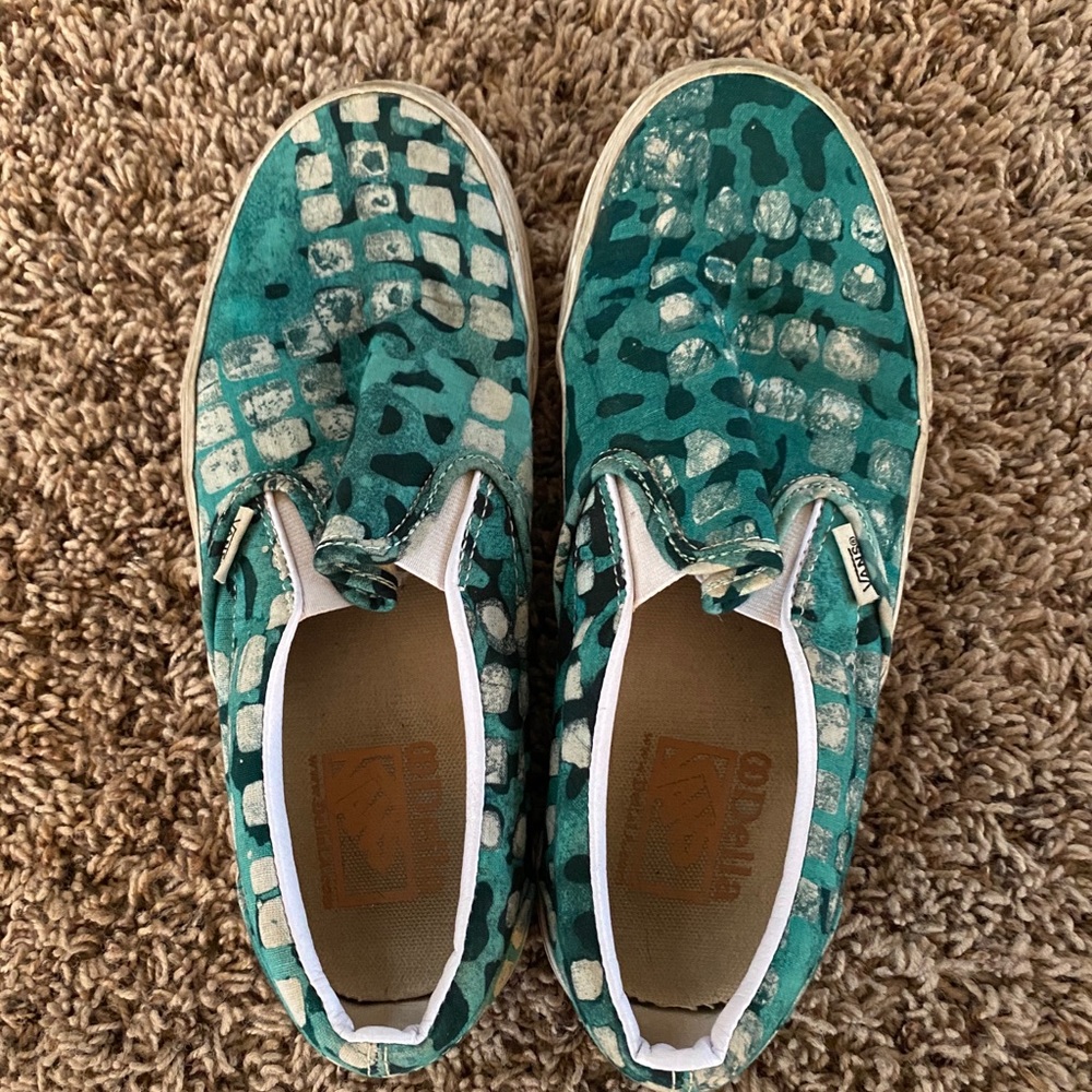 Vans Snake Print Slip-ons